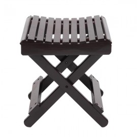 [US-W]Children Multi-function Collapsible Bamboo Stool Brown