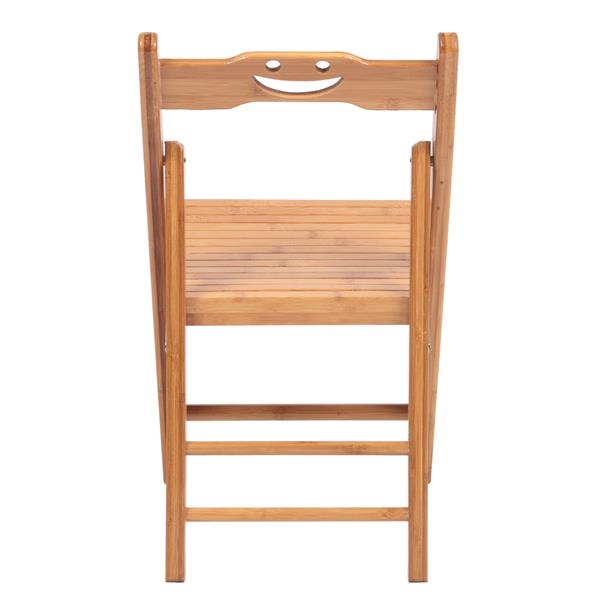2 Pcs Smiley Folding Chair Burlywood 