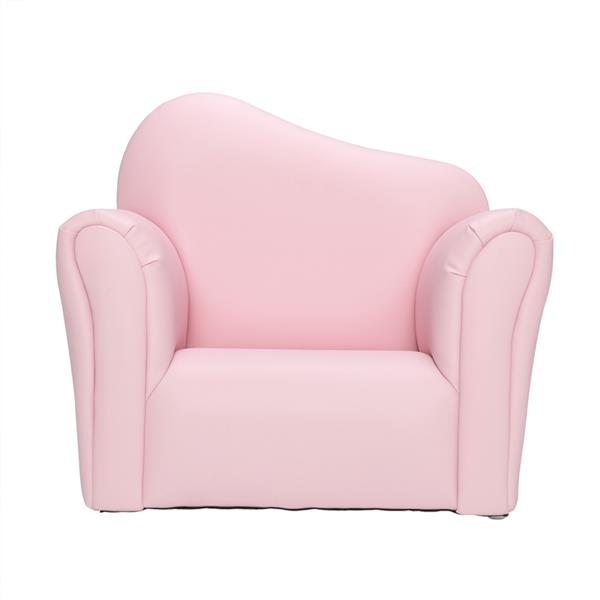 Children Single Sofa Bent Back Pink 