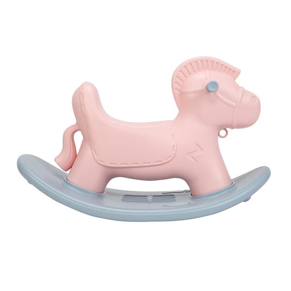 High Quality Plastic Cute Rocking Horse for Kids gift Pink Color 