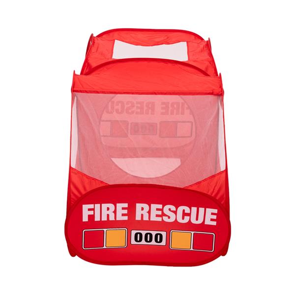 Fire Engine Design Folding Portable Playpen Tent Play Yard Red 