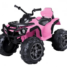 LEADZM LZ-906 ATV Double Drive Children Car with 45W*12 12V7AH*1 Battery without Remote Control Pink