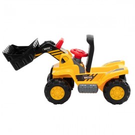 Ride On Bulldozer, Outdoor Digger Scooper Pulling Cart With Front Loader Digger Horn Underneath Storage