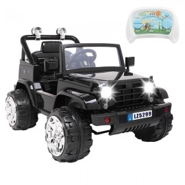 LEADZM LZ-5299 Small Jeep Dual Drive Battery 12V7Ah * 1 with 2.4G Remote Control Black