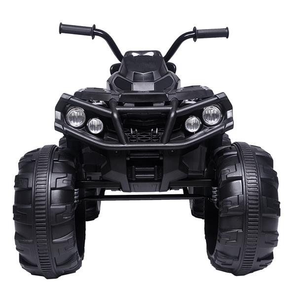 12V Kids Electric 4-Wheeler ATV Quad Ride On Car Toy with 3.7mph Max Speed, Treaded Tires, LED Headlights, AUX Jack, Radio 