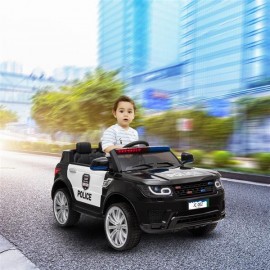 12V Kids Police Ride On Car Electric Cars 2.4G Remote Control, LED Flashing Light, Music & Horn.