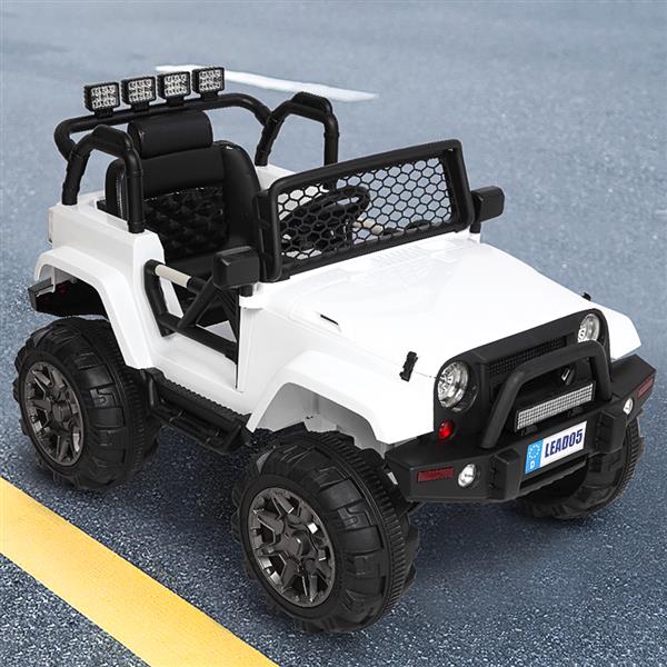 LEADZM LZ-905 Remodeled Jeep Dual Drive 45W * 2 Battery 12V7AH * 1 with 2.4G Remote Control White 