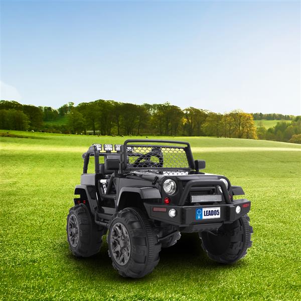 LEADZM LZ-905 Remodeled Jeep Dual Drive 45W * 2 Battery 12V7AH * 1 with 2.4G Remote Control Black 