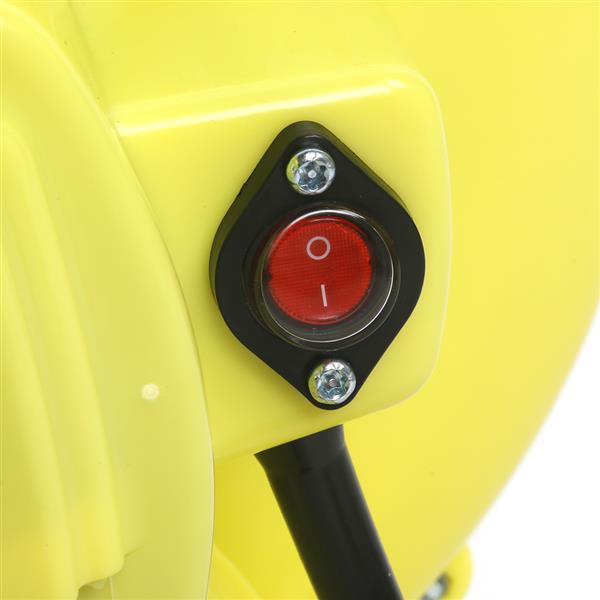 [US-W]110V-120V 60Hz 4.2A 480W PE Engineering Plastic Shell Air Blower US Plug Yellow 