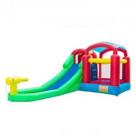 18.7ft x 11.6ft x 8.2ft Inflatable Water Slide Poo..