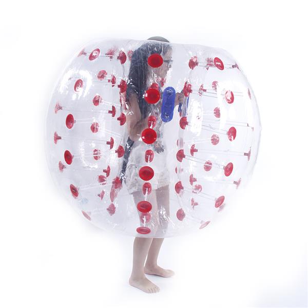 1.5M PVC Inflatable Bumper Bubble Ball Red Dot 