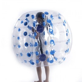 1.5M PVC Inflatable Bumper Bubble Ball Blue Dot