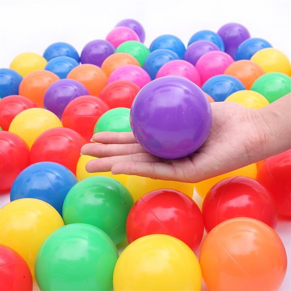 100pcs 8cm Colorful Fun Soft Plastic Ocean Ball Swim Pit Toy Baby Kids Toy Mix Color 