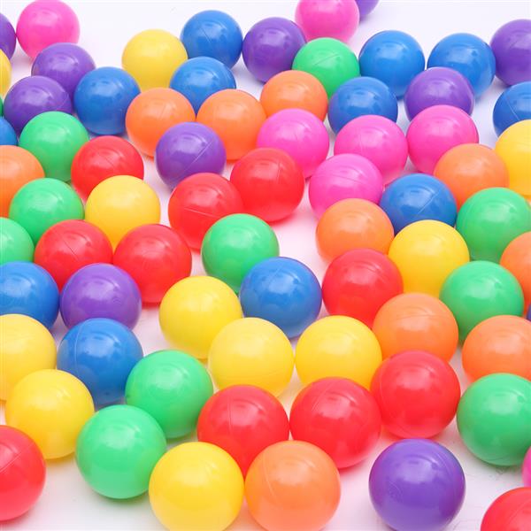 100pcs 8cm Colorful Fun Soft Plastic Ocean Ball Swim Pit Toy Baby Kids Toy Mix Color 